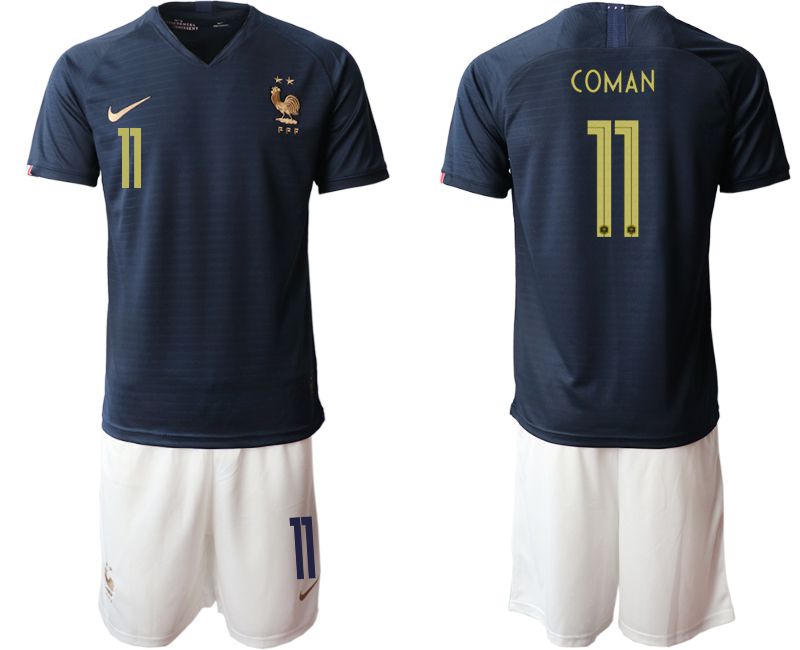 Men 2019-2020 Season National Team French home #11 blue Soccer Jerseys->france jersey->Soccer Country Jersey